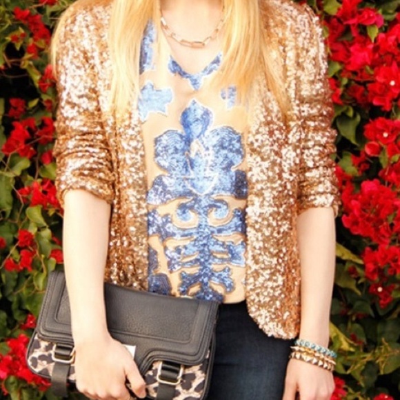 Neiman Marcus for Tracy Reece Sequin Top - Picture 3 of 10